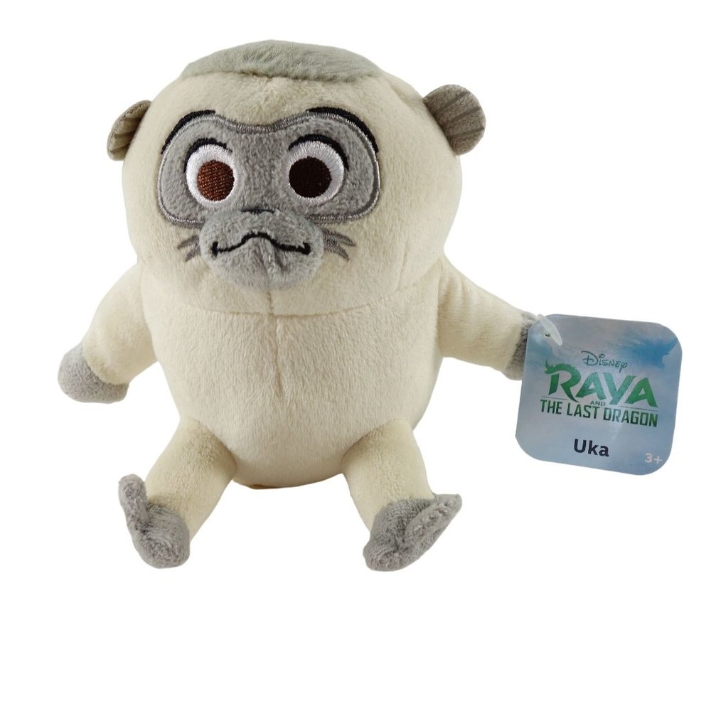 Disney Raya and the Last Dragon‎ Just Play Uka Plush Monkey w/ Hang Tag 5.5"
